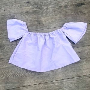Lilac Off Shoulder Top